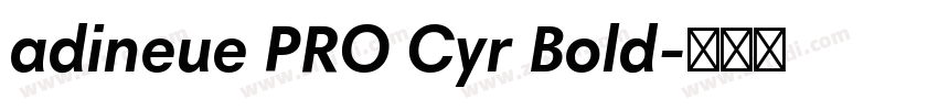 adineue PRO Cyr Bold字体转换